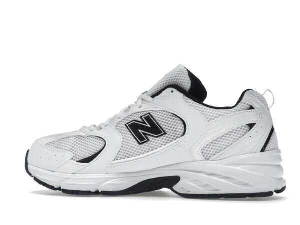 Zapatillas New Balance 530 de piel y malla, blancas y negras – MR530EWB