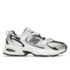 Zapatillas New Balance 530 blancas, plateadas y negras metalizadas MR530LB