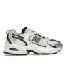 Zapatillas New Balance 530 blancas, plateadas y negras metalizadas MR530LB