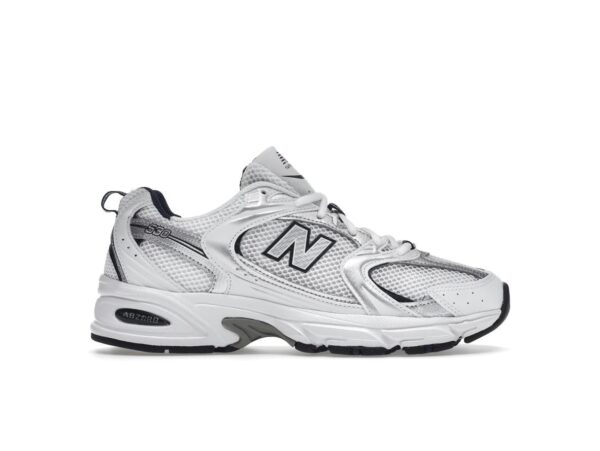 Zapatillas New Balance 530 Blanco Plata Azul Marino MR530SG
