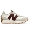 Zapatillas New Balance 327 Moonbeam Classic Burgundy para mujer WS327KA Blanco Rojo Gris